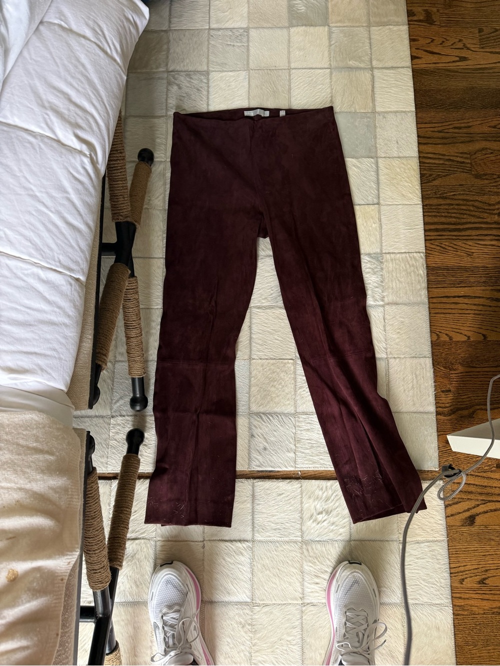 Vince Burgundy Leggings